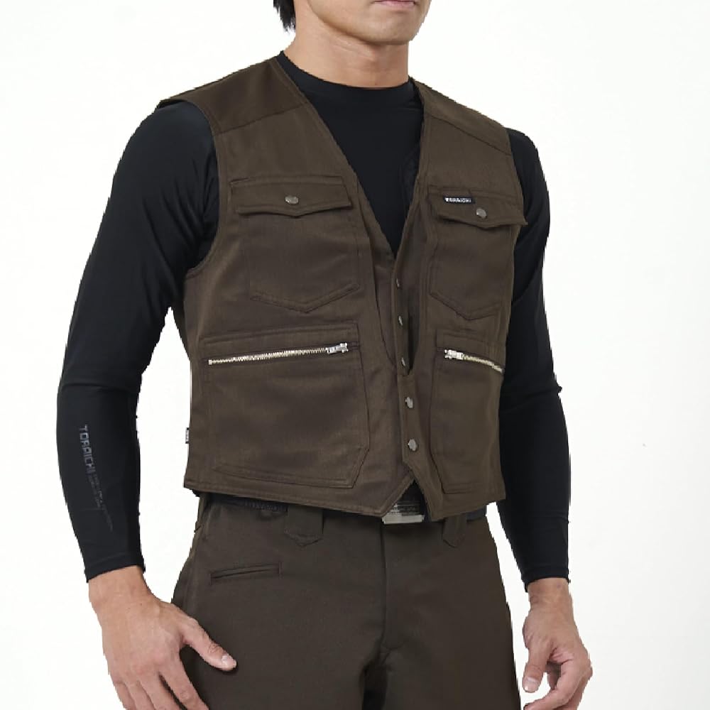 新品 寅壱　ロングニッカ　ベスト　セット　ブラック 寅壱 作業着 作業服 寅一 ベスト×ロングニッカ 上下セット